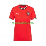 Camisolas de futebol Portugal Mulher Equipamento Principal 2025 Manga Curta